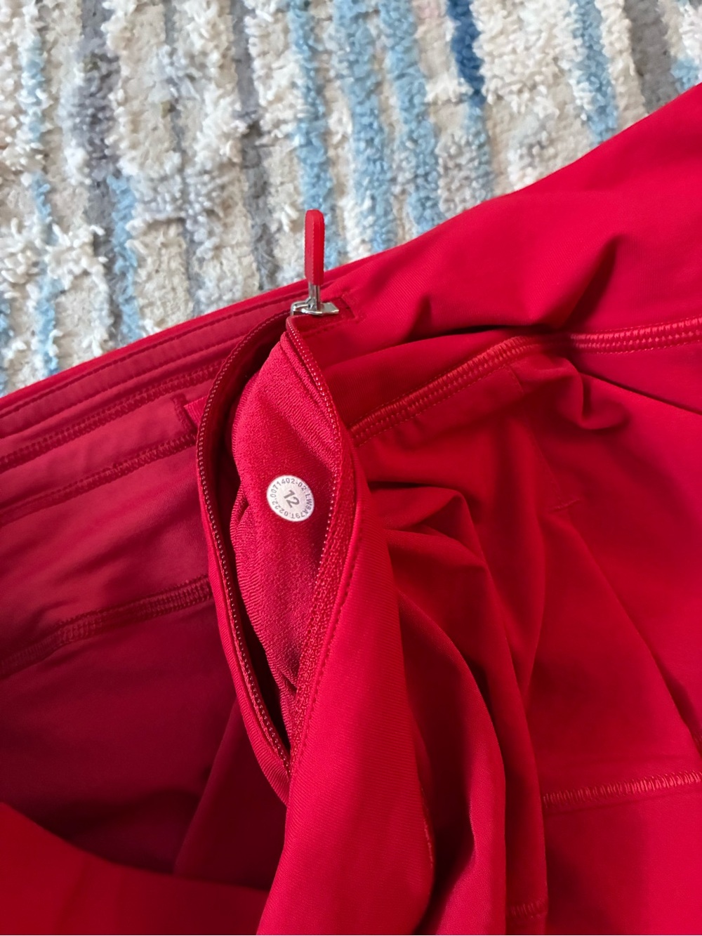 Lululemon Skort Womens 12 Red Gym & Running Tenis Casual - Picture 4 of 6